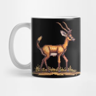 Pixelated Antelope Artistry Mug